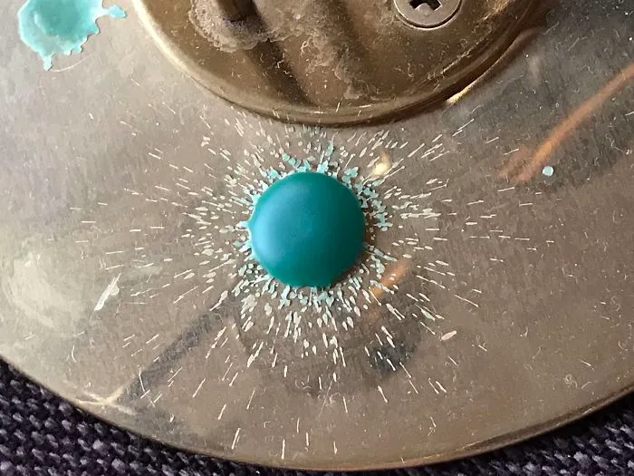 This Splatter Of Wax On The Bottom Of My Candle Holder