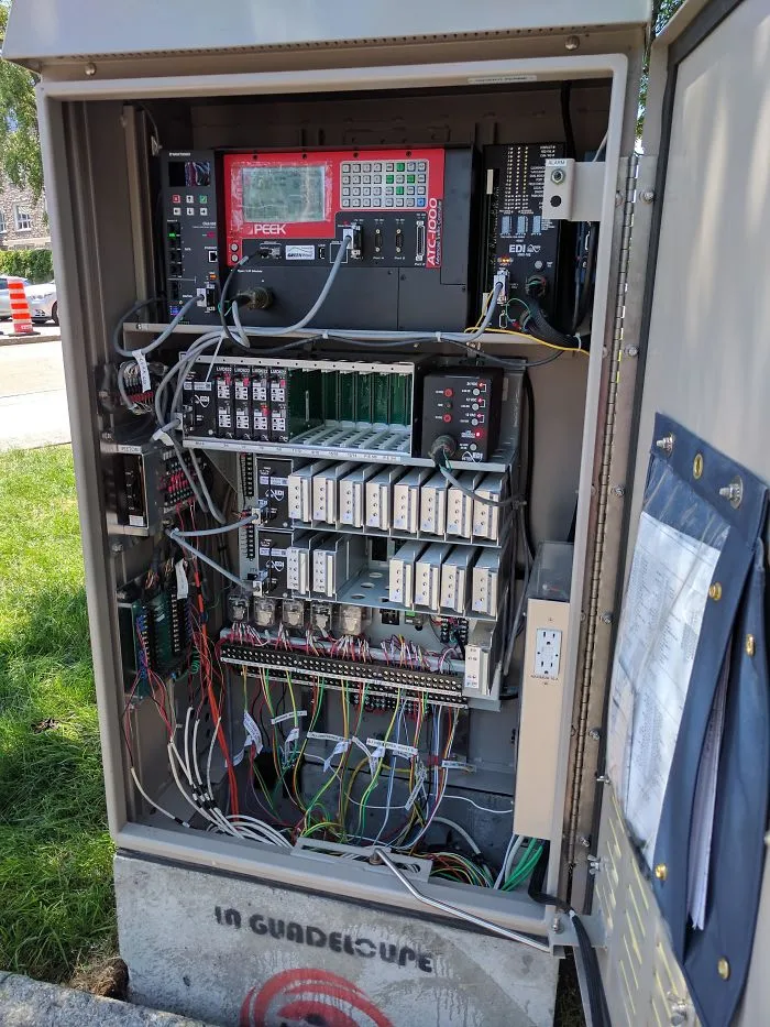 This Is What A Traffic Controller Looks Like. The Tech Was Nice Enough To Explain To Me How It Work