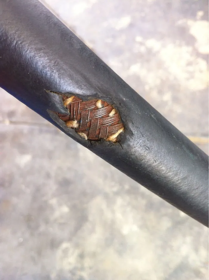 So Apparently This Is What A Gas Pump Hose Looks Like Underneath The Rubber