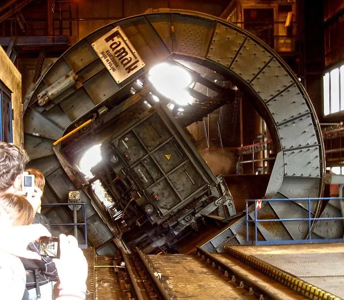This Is How They Unload Coal At Power Plant From Freight Cars