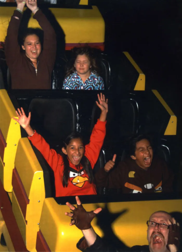 Haciendo photobomb a los que iban detrás