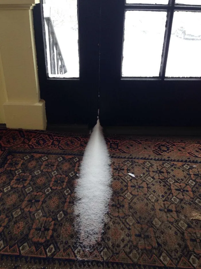 Some Snow Blew In Through The Crack