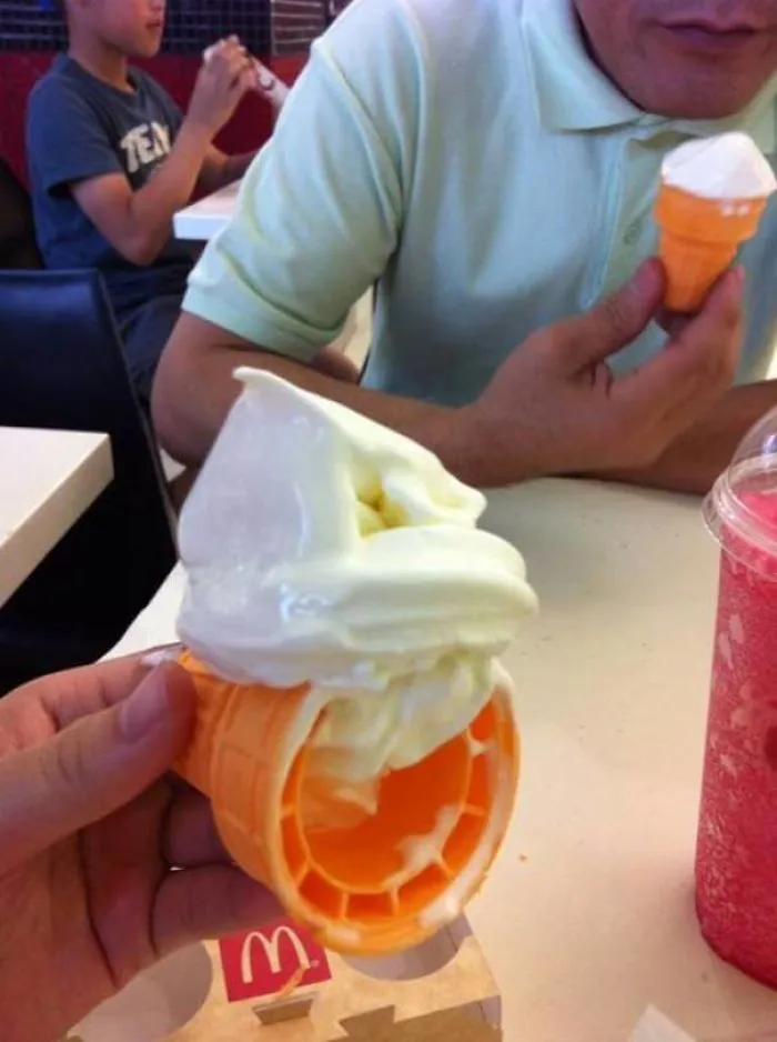 He logrado salvar el helado de milagro