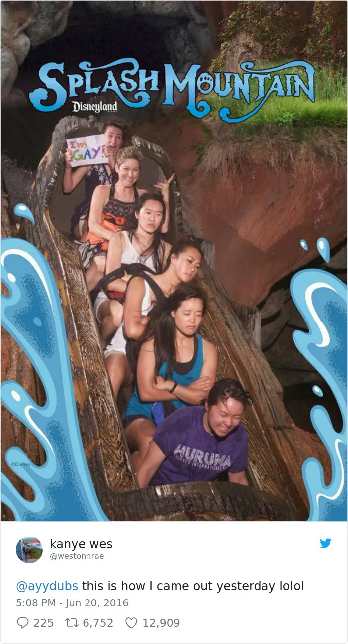 This Girl Coming Out At Disneyland