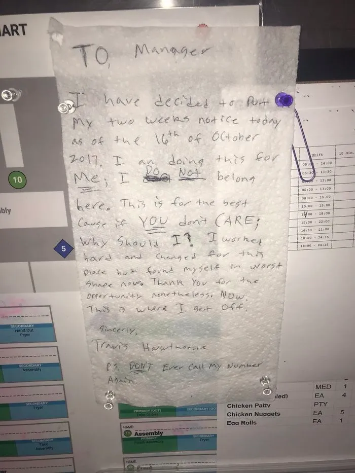 2 Week Notice