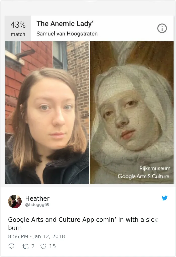 New Google App Finds Your Museum Doppelganger But Not Everyone Is Loving The Results