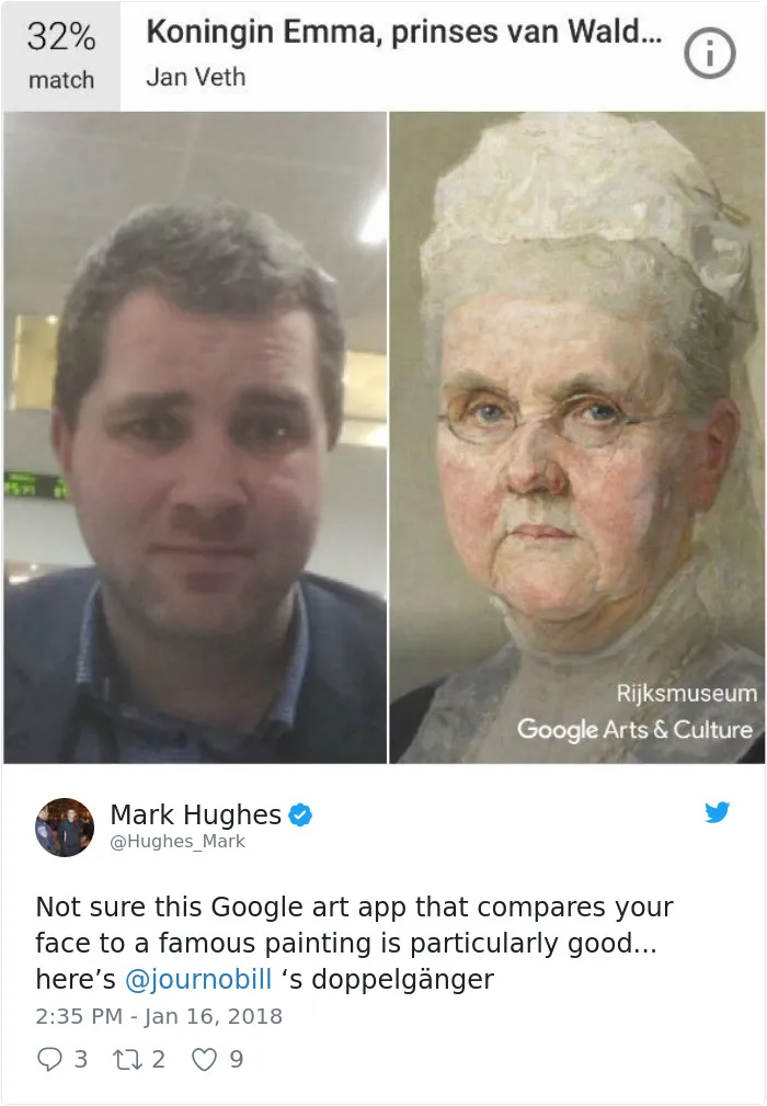 New Google App Finds Your Museum Doppelganger But Not Everyone Is Loving The Results