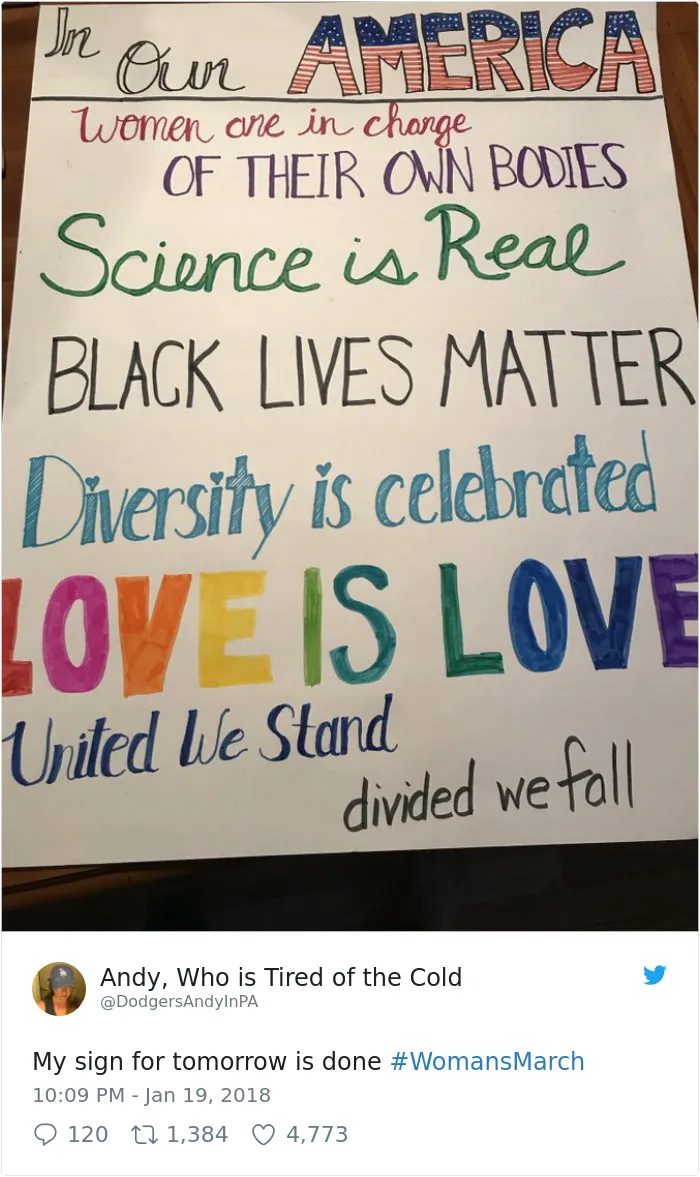70 Of The Best Signs From The 2018 Women’s March