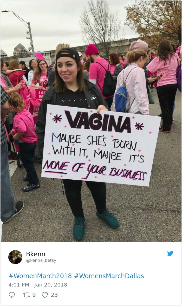 70 Of The Best Signs From The 2018 Women’s March