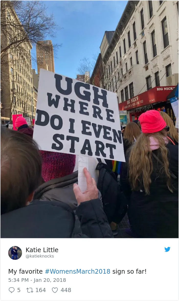 70 Of The Best Signs From The 2018 Women’s March