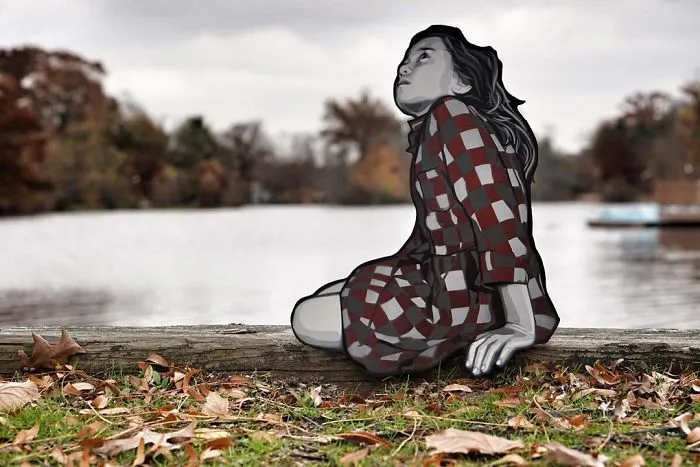 Artist Leaves Tiny Wooden Figures Around The City For People To Find