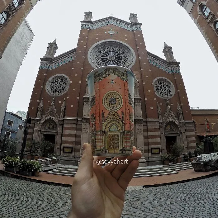 The Undisturbed Location Of The Crowded Istiklal Street, St. Antuan Church