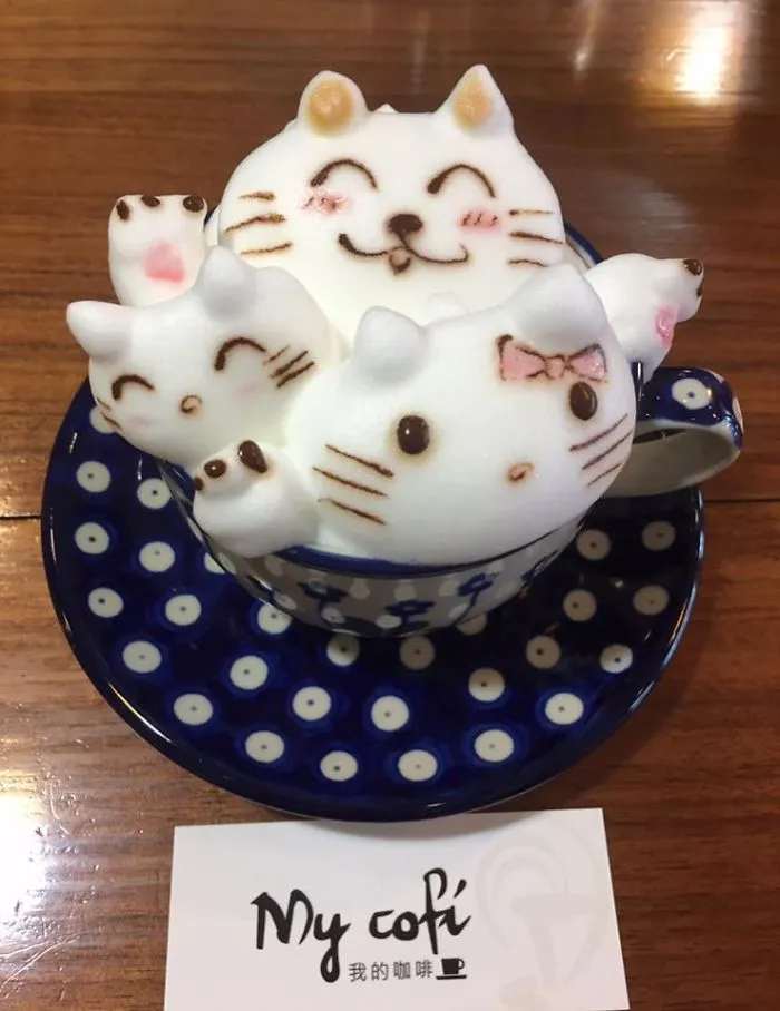 Coffee Artist Creates Impressive 3D Latte Art And It's Too Cute To Drink