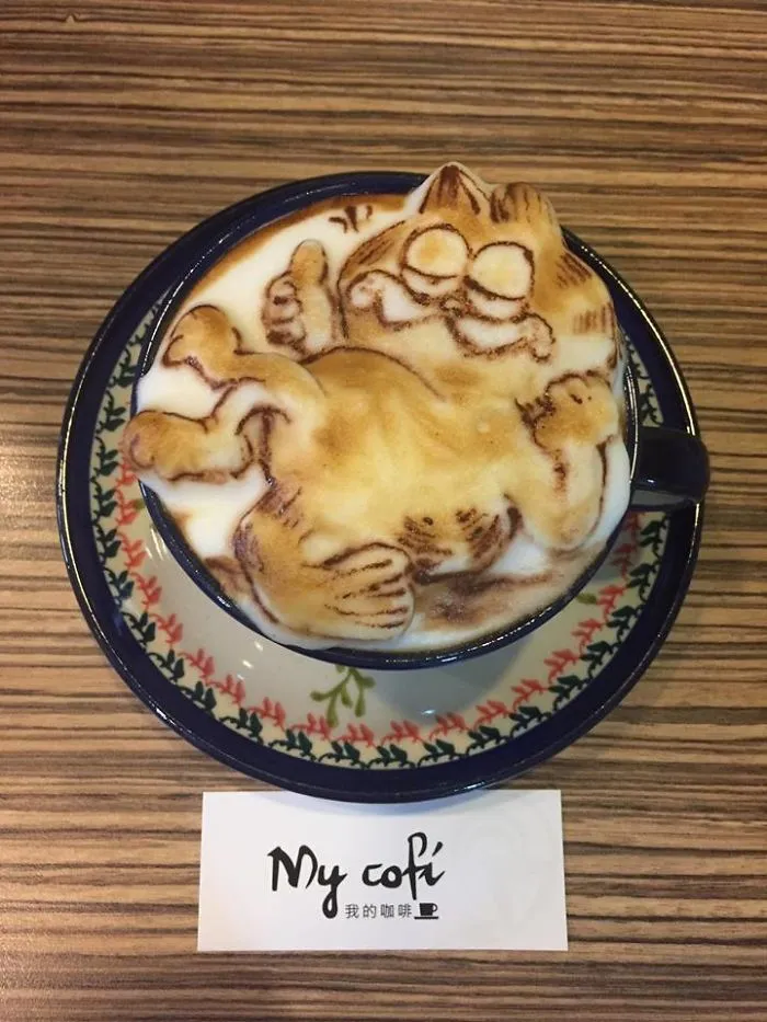 Coffee Artist Creates Impressive 3D Latte Art And It's Too Cute To Drink