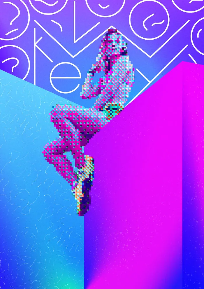 I Make Vaporwave Inspired Posters Exploring Communication In Digital World Every Day