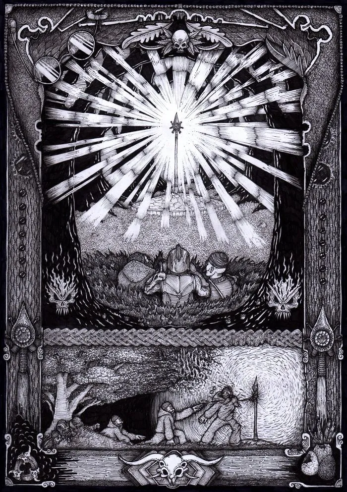 I Draw Intricate Dark Fantasy Drawings Inspired By Classical Artists And Modern Cartoons 