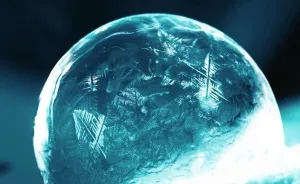 I Blew A Soap Bubble To See If It Would Freeze And Here's The Result