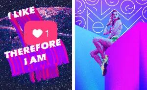 I Make Vaporwave Inspired Posters Exploring Communication In Digital World Every Day