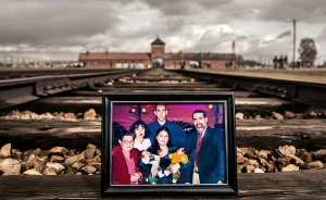 I Placed Photographs Of My Family Throughout Auschwitz, To Document The Life Of 4 Generations Since My Grandmother Survived The Camp