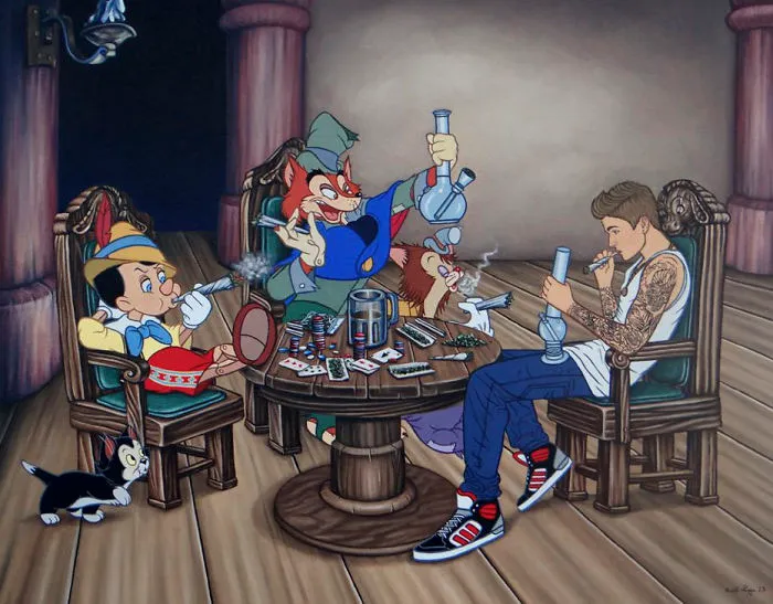 54 Controversial Illustrations Show Disney Characters Living In Modern Times