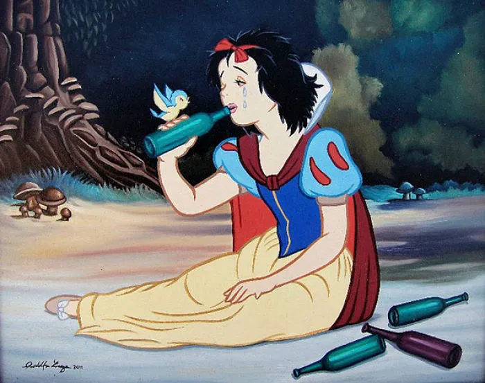 54 Controversial Illustrations Show Disney Characters Living In Modern Times