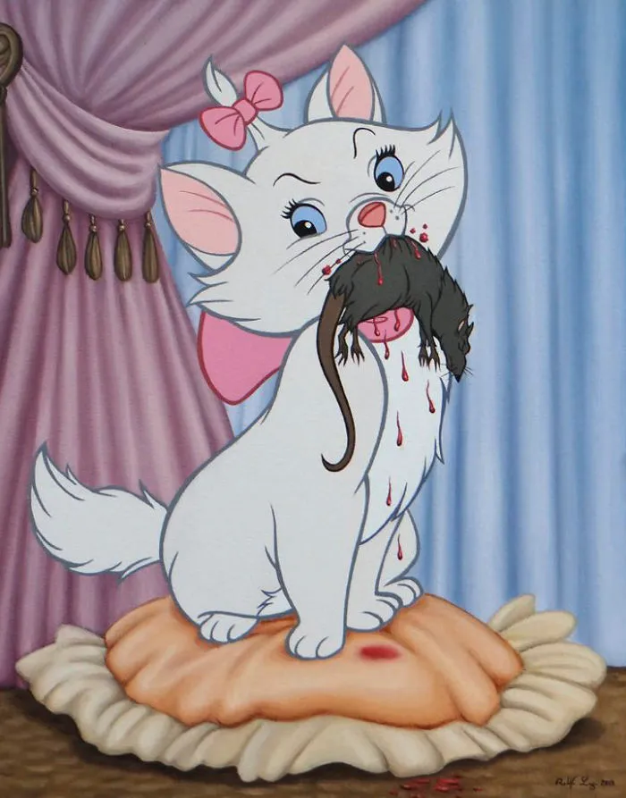 54 Controversial Illustrations Show Disney Characters Living In Modern Times