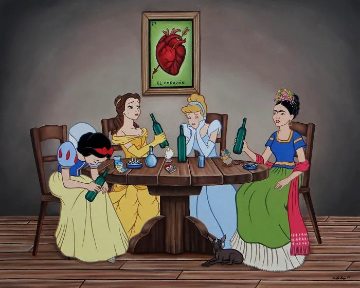 54 Controversial Illustrations Show Disney Characters Living In Modern Times