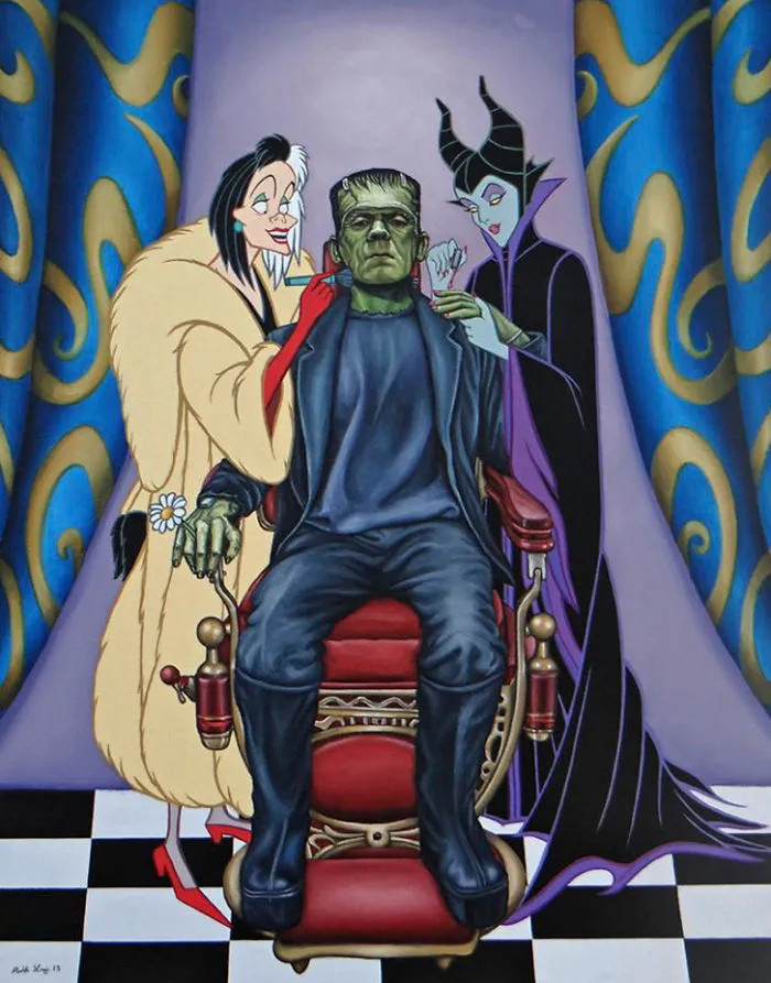 54 Controversial Illustrations Show Disney Characters Living In Modern Times