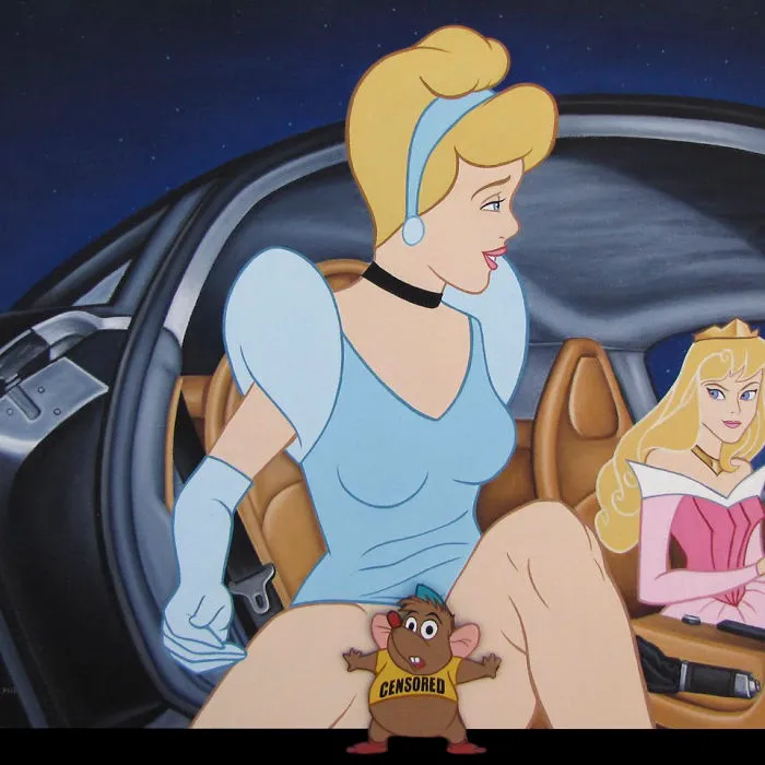 54 Controversial Illustrations Show Disney Characters Living In Modern Times