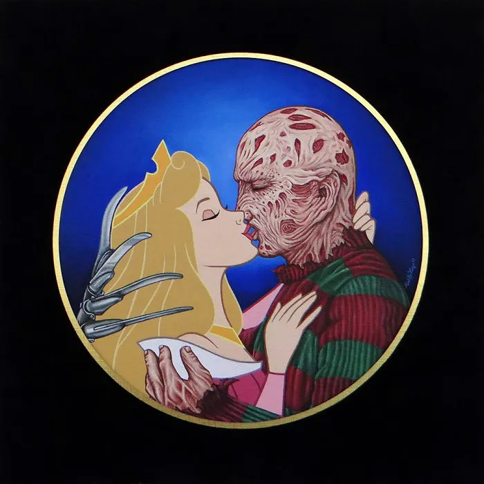 54 Controversial Illustrations Show Disney Characters Living In Modern Times