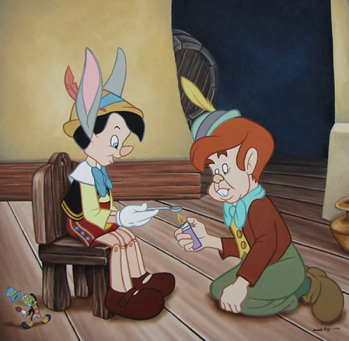 54 Controversial Illustrations Show Disney Characters Living In Modern Times
