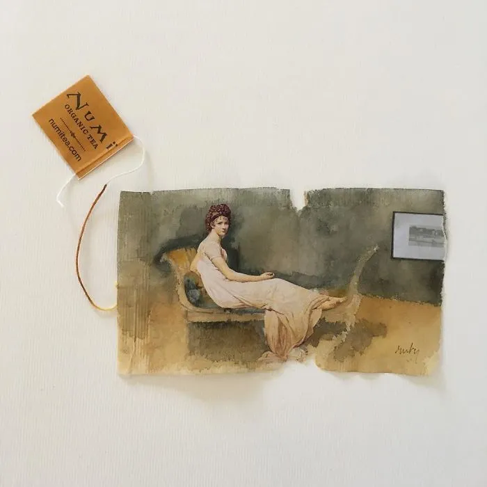 Artist Uses Tea Bags As Her Diary