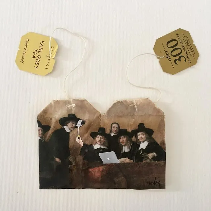 Artist Uses Tea Bags As Her Diary