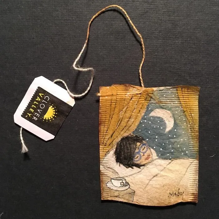 Artist Uses Tea Bags As Her Diary