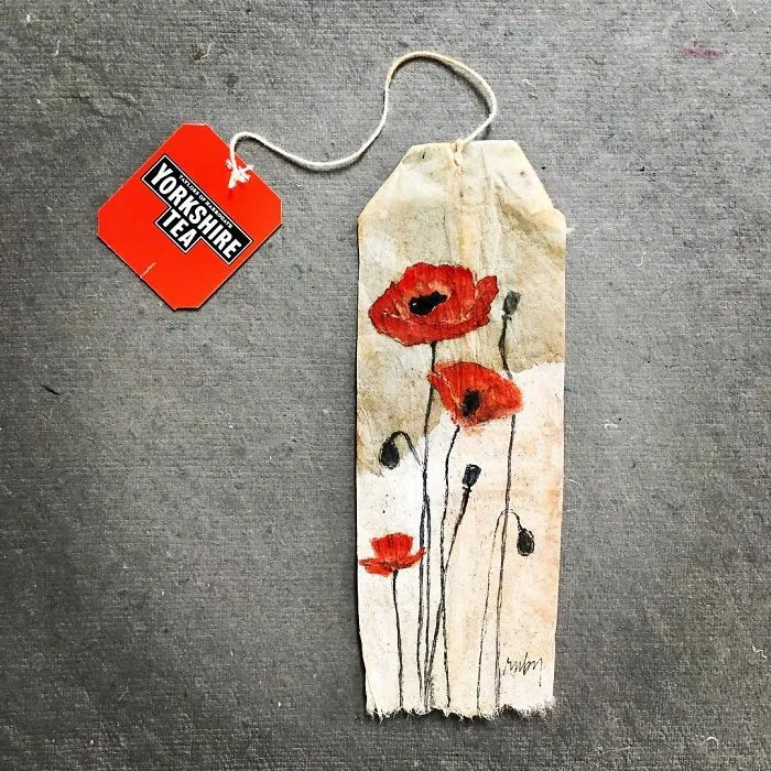 Artist Uses Tea Bags As Her Diary