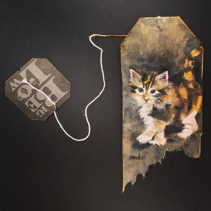 Artist Uses Tea Bags As Her Diary