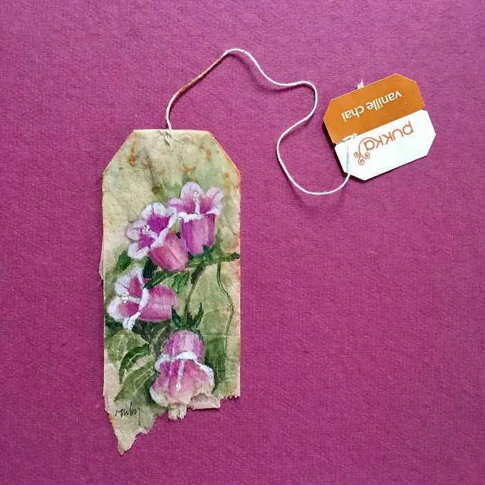 Artist Uses Tea Bags As Her Diary