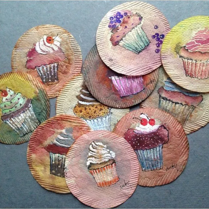 Artist Uses Tea Bags As Her Diary