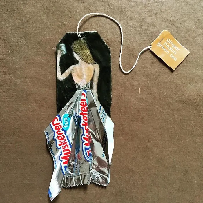 Artist Uses Tea Bags As Her Diary