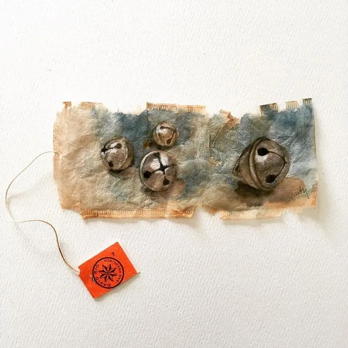 Artist Uses Tea Bags As Her Diary
