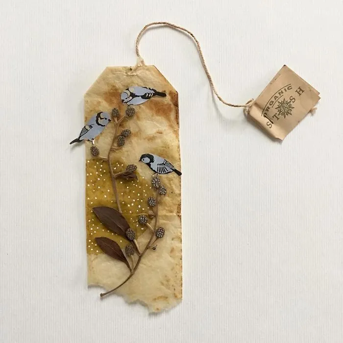 Artist Uses Tea Bags As Her Diary