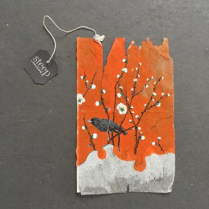 Artist Uses Tea Bags As Her Diary