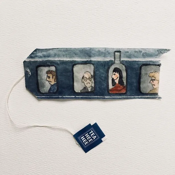 Artist Uses Tea Bags As Her Diary