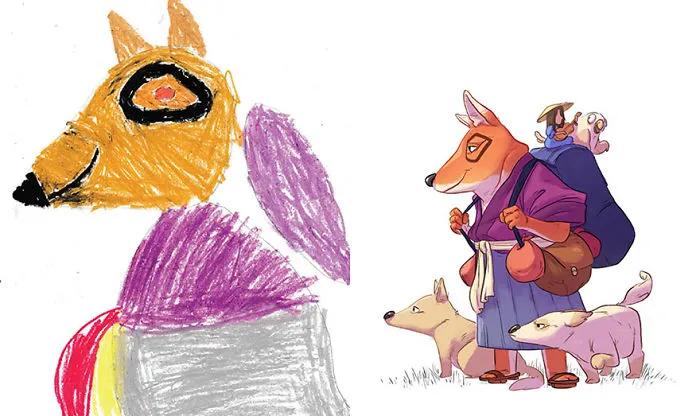 What Happens When Professional Artists Recreate Kids' Monster Doodles In Their Own Unique Style
