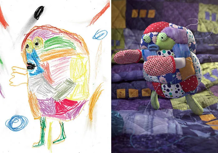 What Happens When Professional Artists Recreate Kids' Monster Doodles In Their Own Unique Style