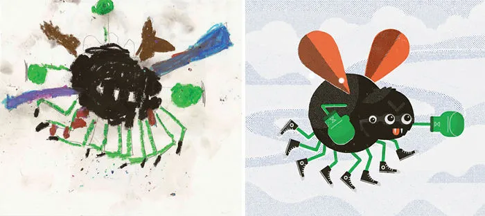 What Happens When Professional Artists Recreate Kids' Monster Doodles In Their Own Unique Style