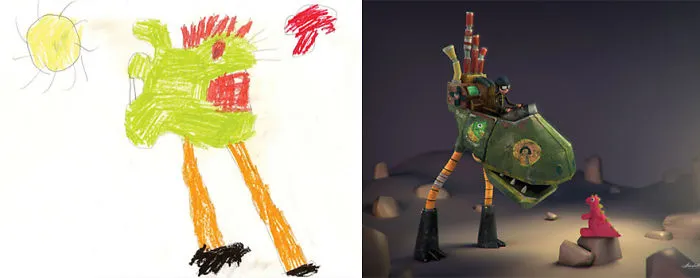 What Happens When Professional Artists Recreate Kids' Monster Doodles In Their Own Unique Style
