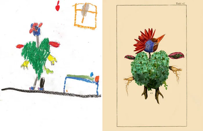 What Happens When Professional Artists Recreate Kids' Monster Doodles In Their Own Unique Style