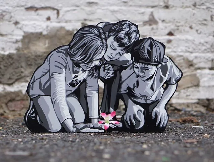 Artist Leaves Tiny Wooden Figures Around The City For People To Find