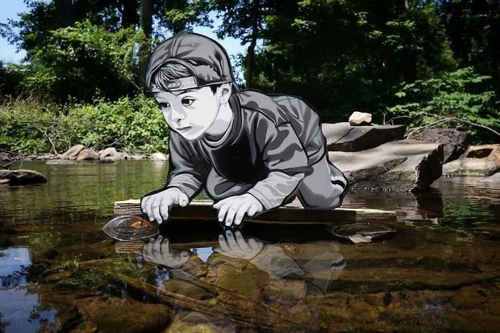 Artist Leaves Tiny Wooden Figures Around The City For People To Find